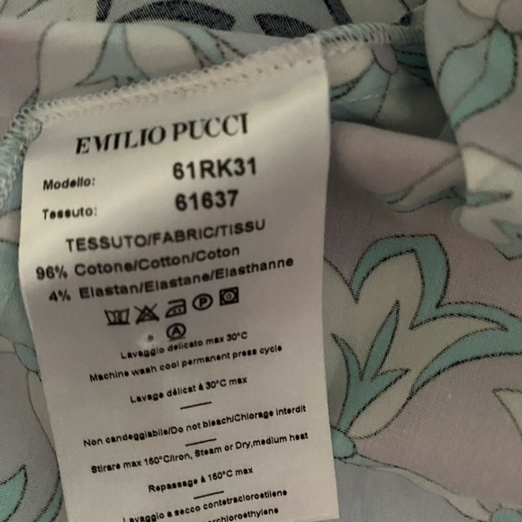 Emilio Pucci Halterneck Top Cotton blouse - Picture 5 of 5